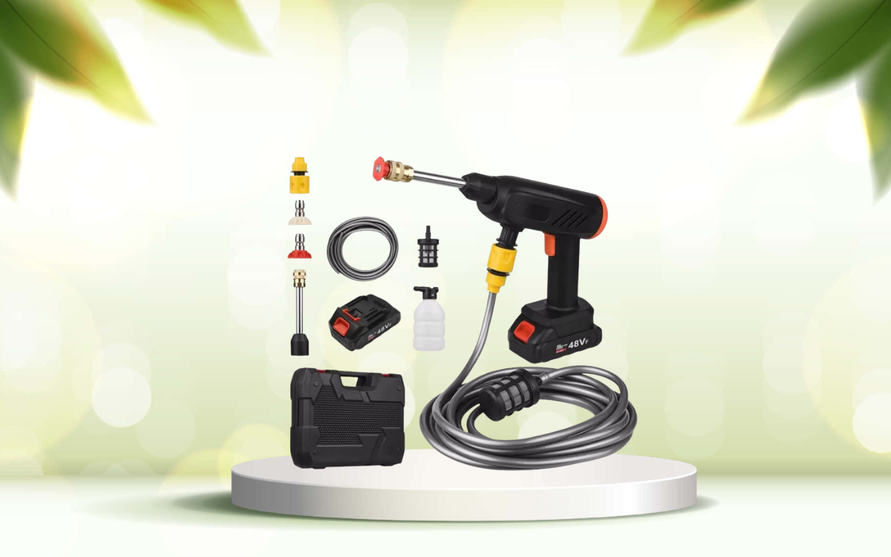 Scopri come pulire ogni superficie senza sforzo con la pistola idropulitrice portatile